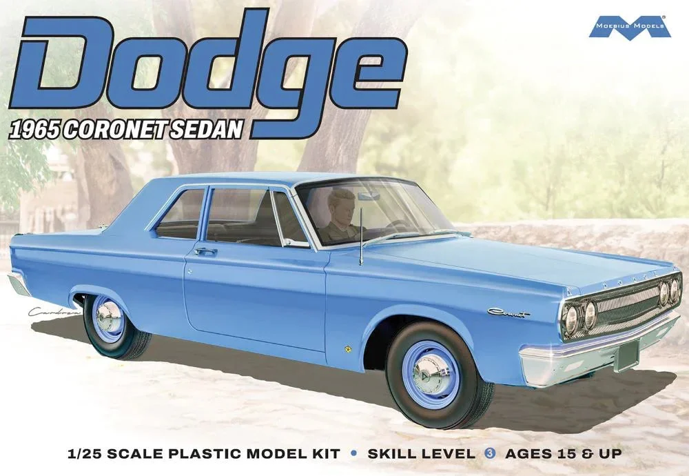 1/25 Moebius 1965 Dodge Coronet Sedan 2461 - Moebius Model