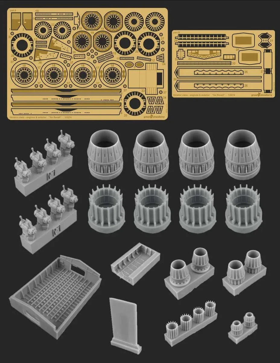 1/2274 Green Strawberry Venator Class - Engines & Exterior 9520