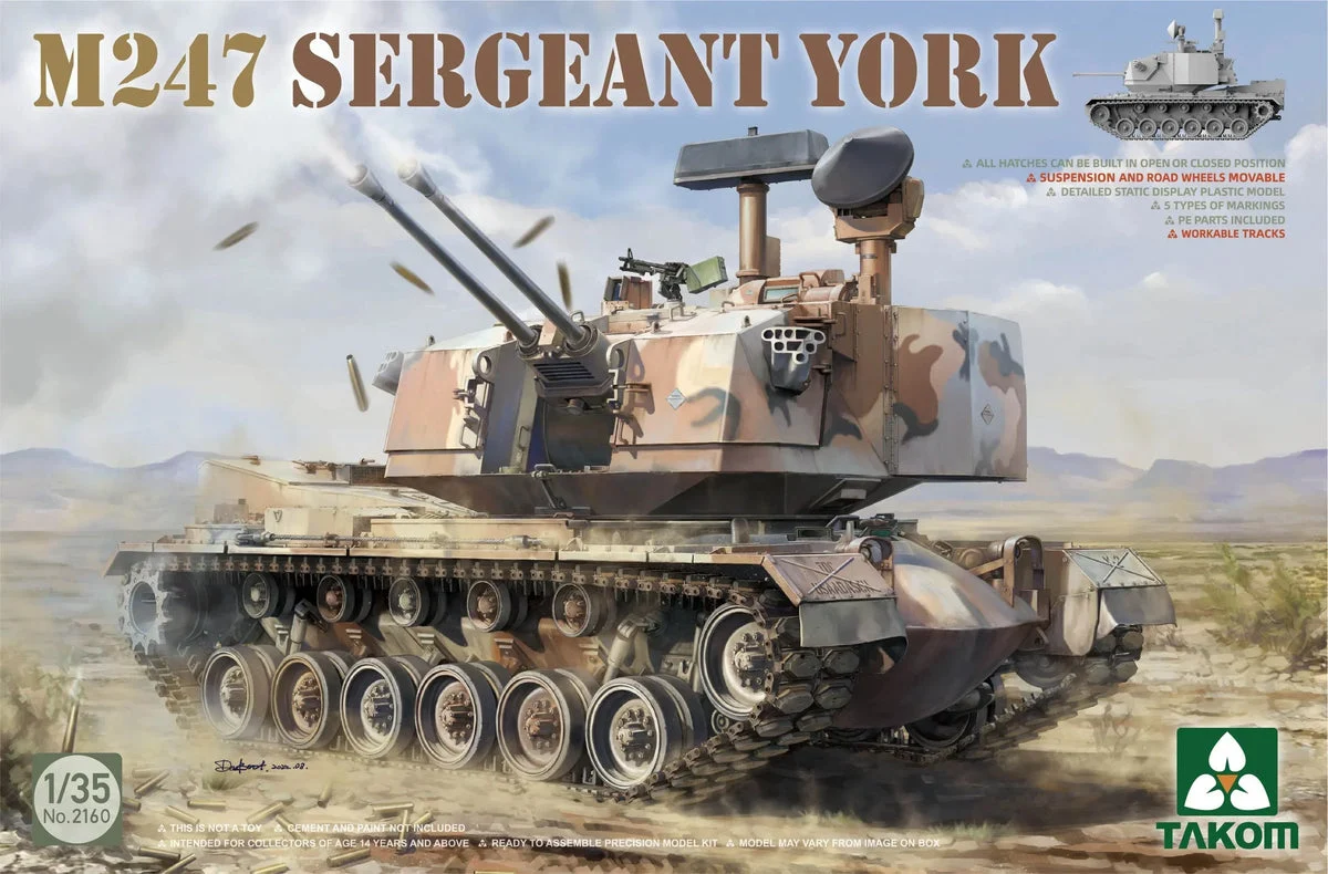 1/35 Takom M247 Sergeant York 2160 - Takom Models