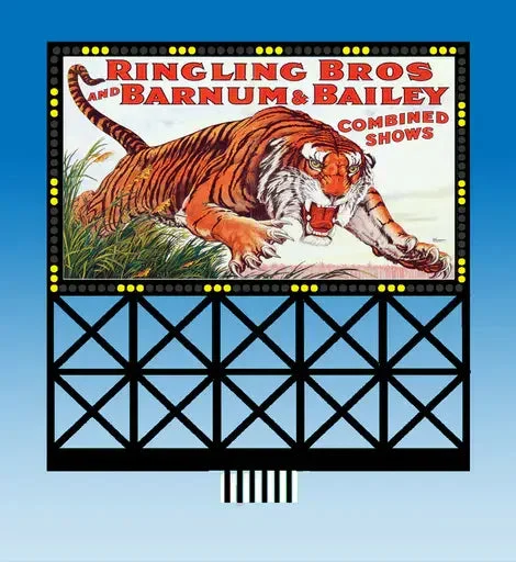 O/HO Miller Engineering Large Circus Billboard 88-2951