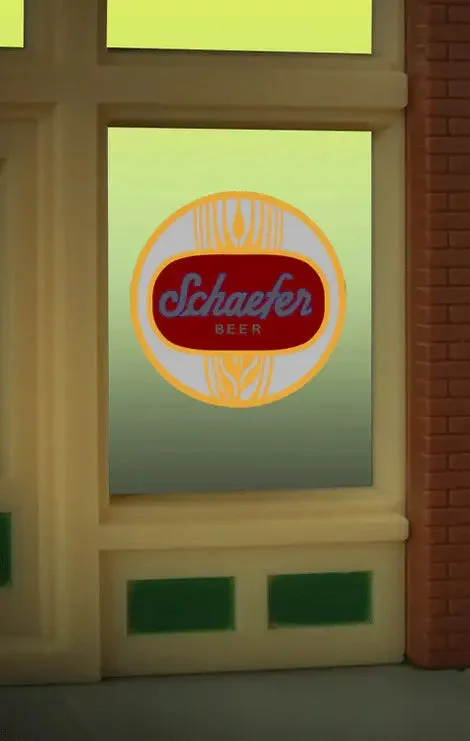 O/HO Miller Engineering Schaefer Window Sign 8925