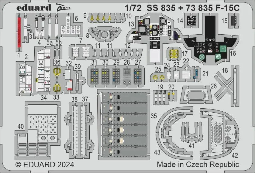 1/72 Eduard F-15C Zoom set for FINE MOLDS SS835
