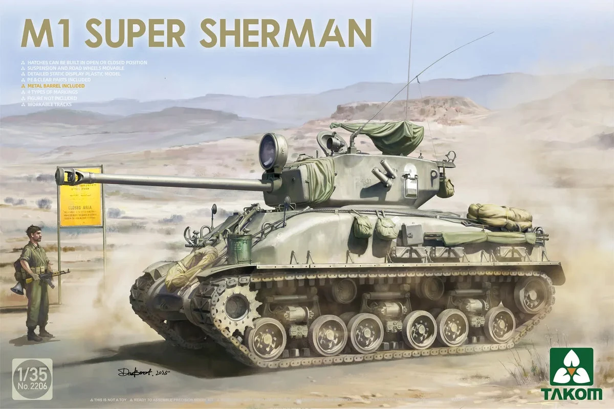 1/35 Takom M1 Super Sherman 2206 - Takom Models