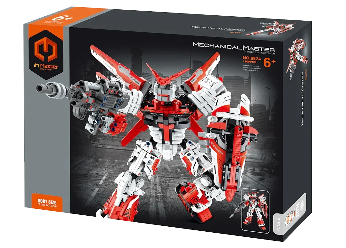 Mechanical Master Mech Warrior Red (1100 pcs) 6824