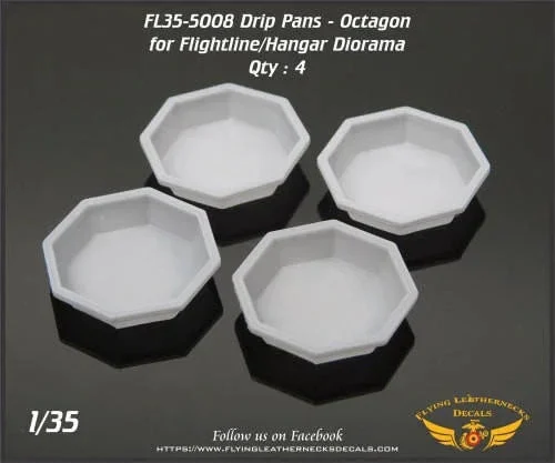 1/35 Flying Leathernecks Drip Pans Octagon 35-5008