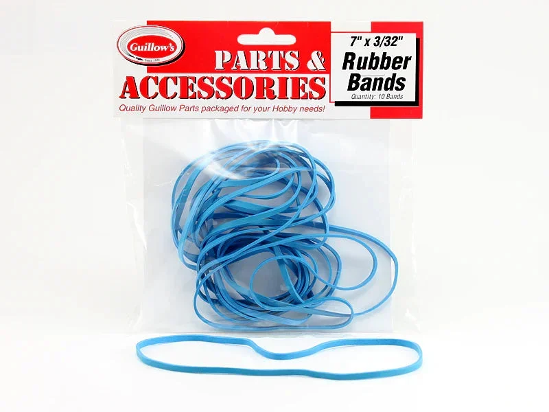 Guillows Kits 7" x 3/32 Rubber Bands (10 Bands) 119 - Guillows Kits & Gliders