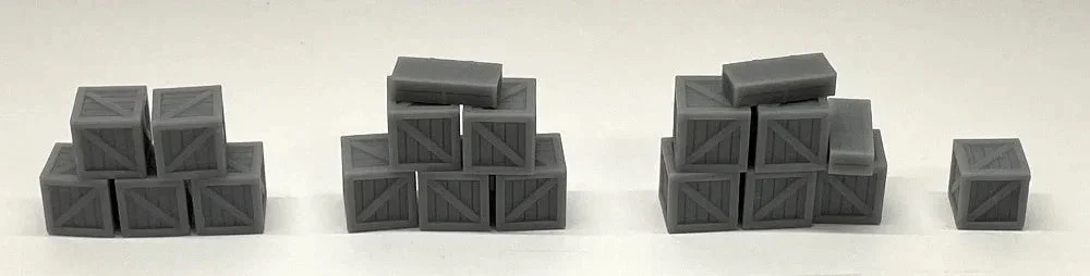 HO Phoenix Precision 3′ Crate Stack Assortment 31535 - Phoenix Precision Models