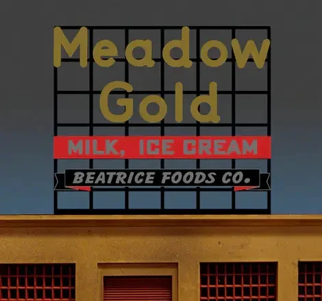 O/HO Miller Engineering Large Meadow Gold Billboard 88-1951