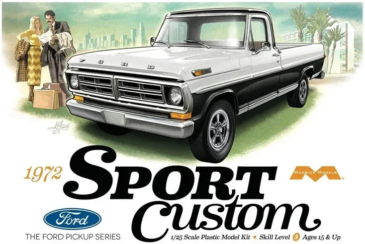 1/25 Moebius 1972 Ford Sport Custom Pick-Up 1220
