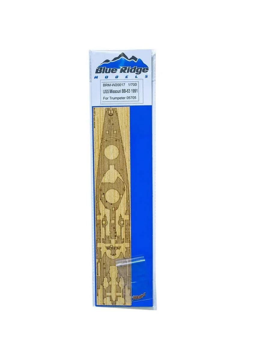 1/700 Blue Ridge Models USS Missouri BB-63 1991 Wood Deck for Trumpeter W20017