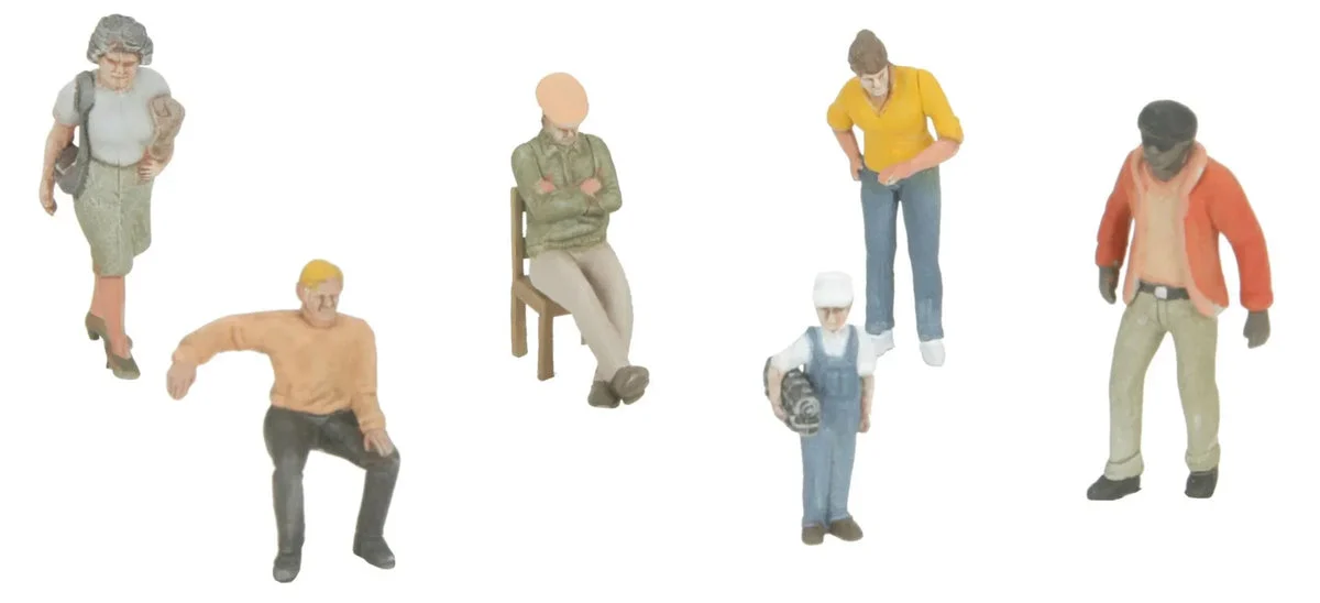 O MTH Assortment 2 6-Piece Figure Set #11 30-11072