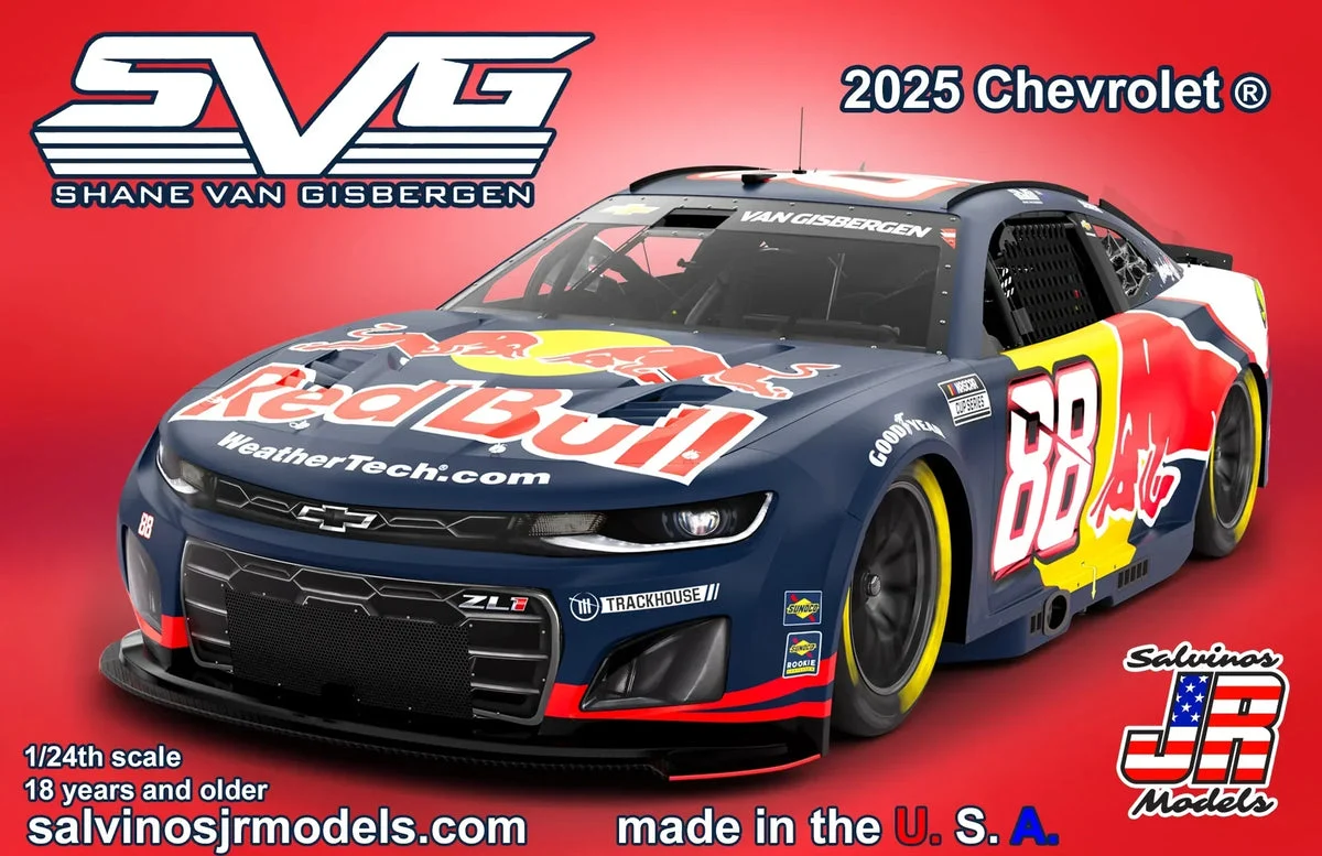 1/24 Salvino Shane Van Gisbergen 2025 Red Bull Chevrolet Camaro ZL1 Model 46140 - Salvino JR Models