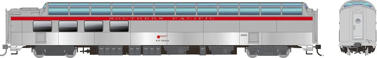 HO Rapido SP Dome-Lounge w/Flat Sides: SP - General Service: #3604 - 175010