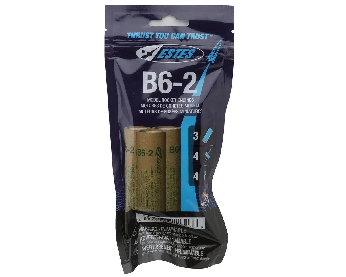 Estes Rockets B6-2 Rocket Engines 10020