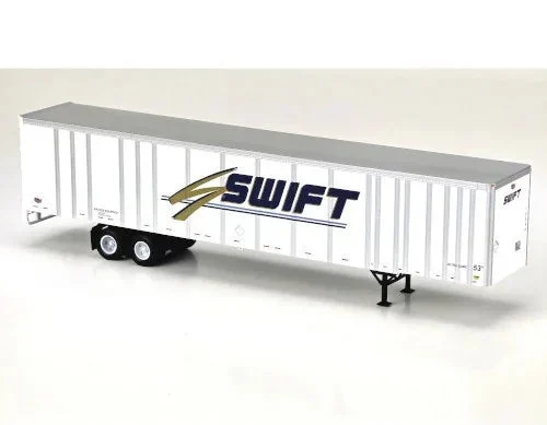 HO Bowser 53' Plate Wall Highway Trailer Swift Road #10090 - 43300