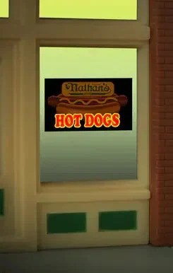 Miller Engineering Nathan's Window Sign 9100