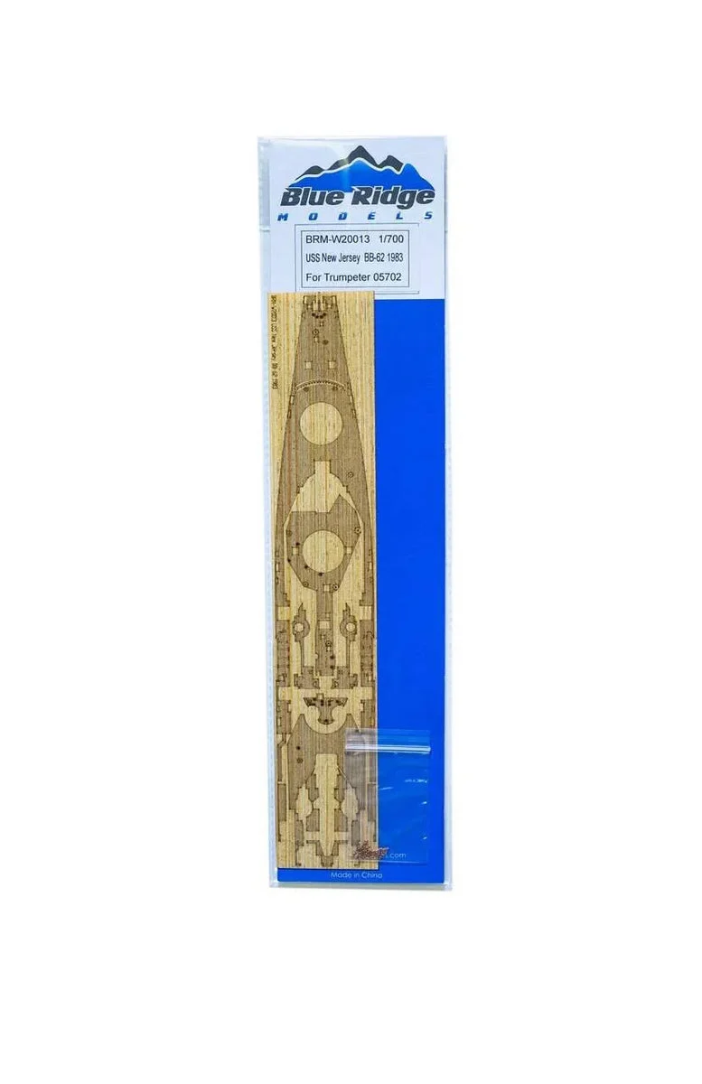 1/700 Blue Ridge Models USS New Jersey BB-62 1983 Wood Deck for Trumpeter W20013
