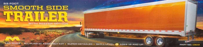1/25 Moebius 53' Smooth Side Trailer 1303 - Moebius Model