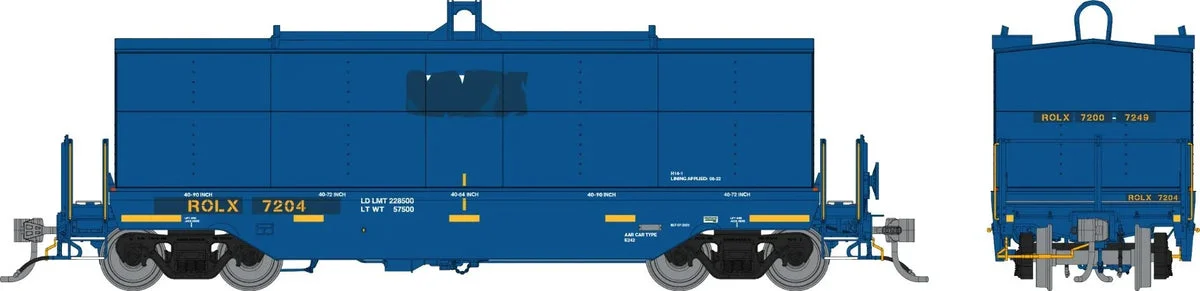 HO Rapido Greenbrier Coil Car: Railroad of Lies (ROLX): Single Car #7204 168010 - Rapido Trains