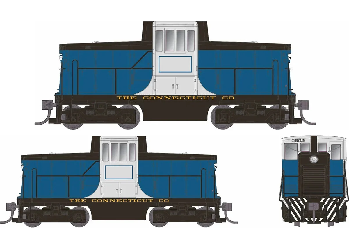 HO Rapido GE 44-Tonner (DC/DCC/Sound): The Connecticut Company #0809 48571