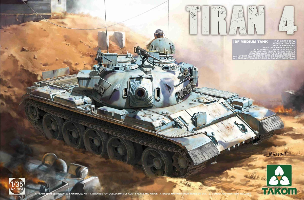 1/35 Takom Tiran 4 IDF Medium Tank 2051 - Takom Models