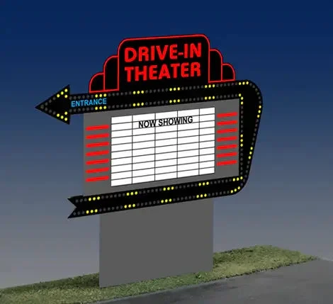 Miller Engineering Large Drive-In Sign 1381