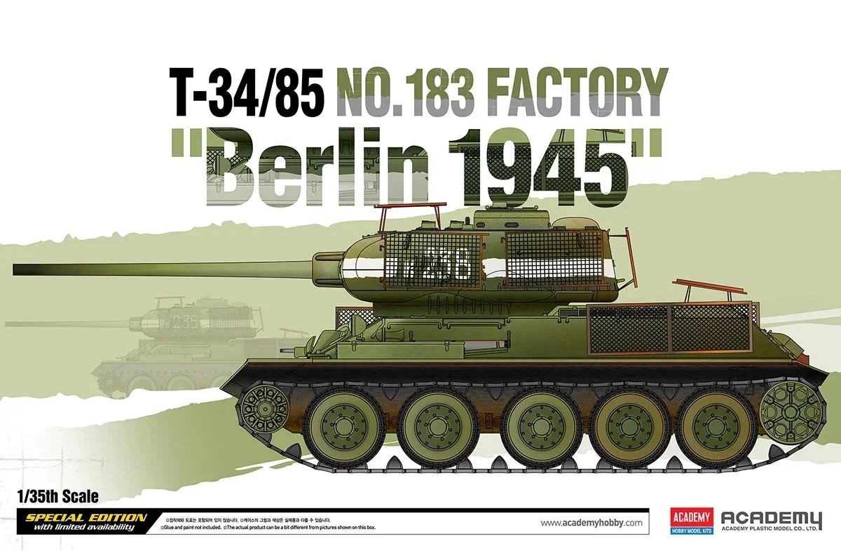 1/35 Academy T-34/85 No.183 Factory "Berlin 1945" 13295