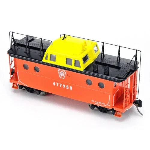 HO Bowser N5c Caboose PRR Focal Orange w/Trainphone Road #477958 - 43393