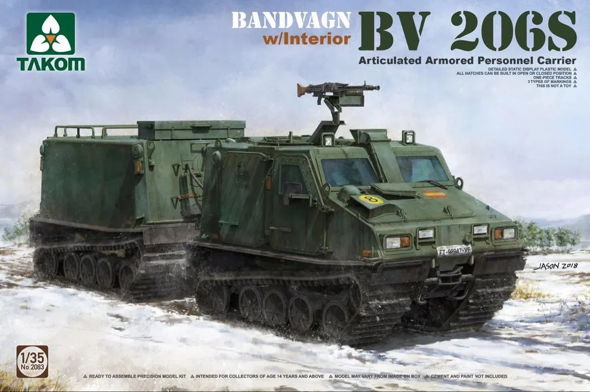 1/35 Takom Bandvagn BV 206S Articulated Armored Personnel Carrier 2083 - Takom Models