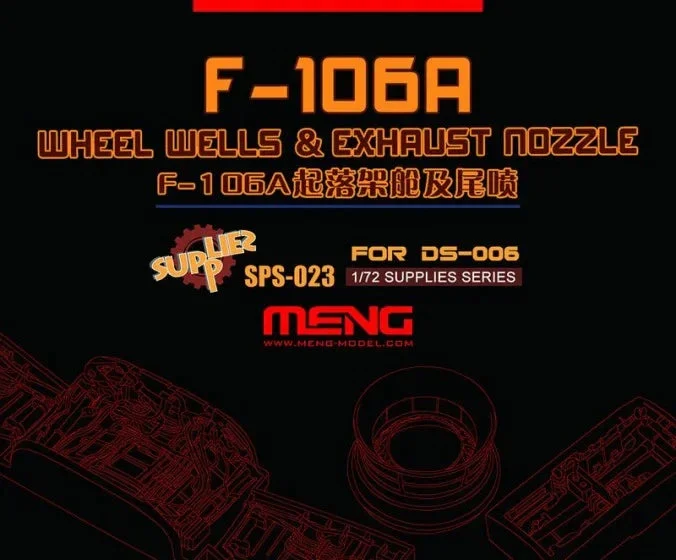 1/72 Meng F-106A Wheel Wells & Exhaust Nozzle SPS023