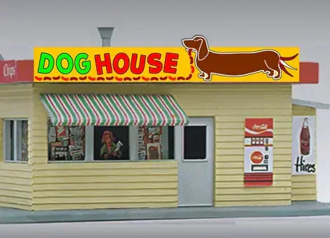 N/HO Miller Engineering Small Dog House Sign 44-2452