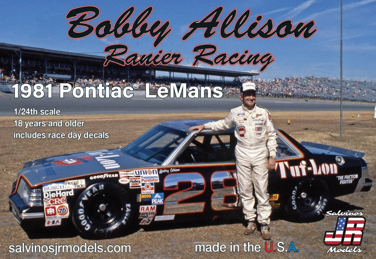 1/24 Salvino Rainier Racing 1981 Pontiac Lemans “Tuflon” Driven by Bobby Allison 31615 - Salvino JR Models