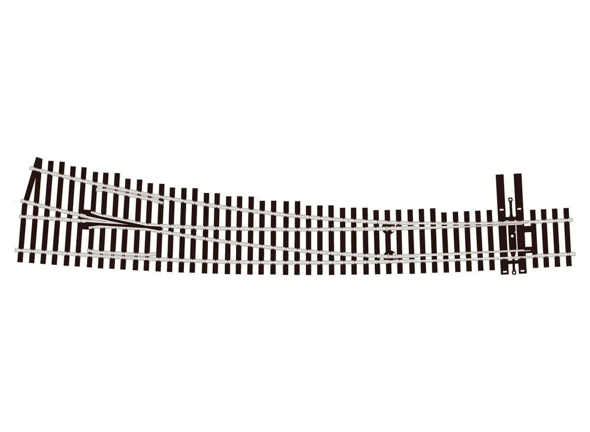 HO Peco SL-8376 Curved Turnout 7th Radius Right Hand 34125