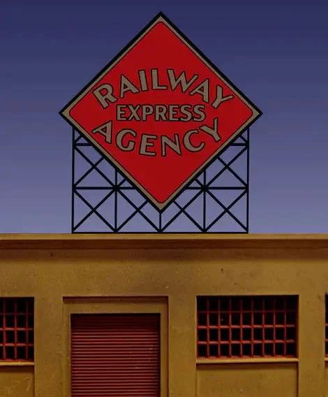 O/HO Miller Engineering Railway Express Billboard 0071