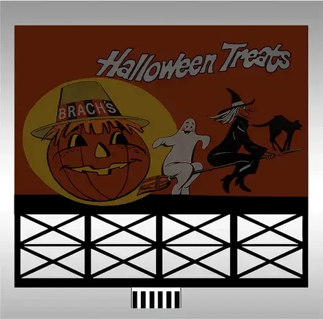 N/HO Miller Engineering Small Halloween Treats Billboard 44-8502