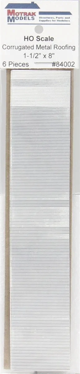 HO Motrak Models Corrugated Metal Roofing 84002