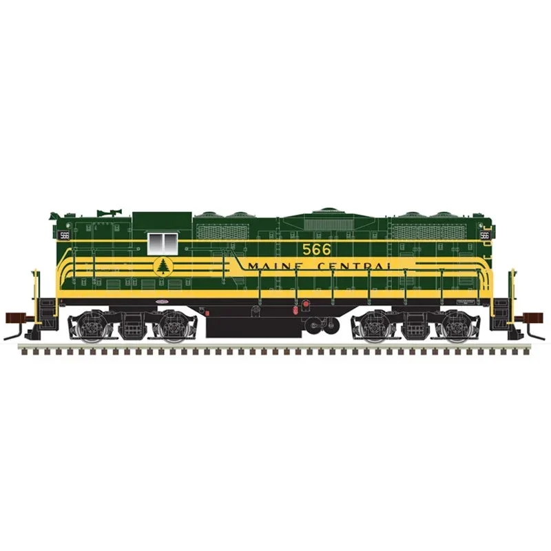 HO Atlas GP7 Gold Maine Central 566 (Green/Gold) 10003954 - Atlas Trains