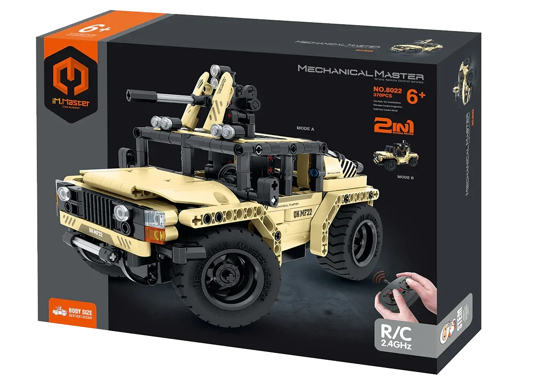Mechanical Master Tech Brick 2in1 R/C Armed Off Road Vehicle (370 pcs) 8022