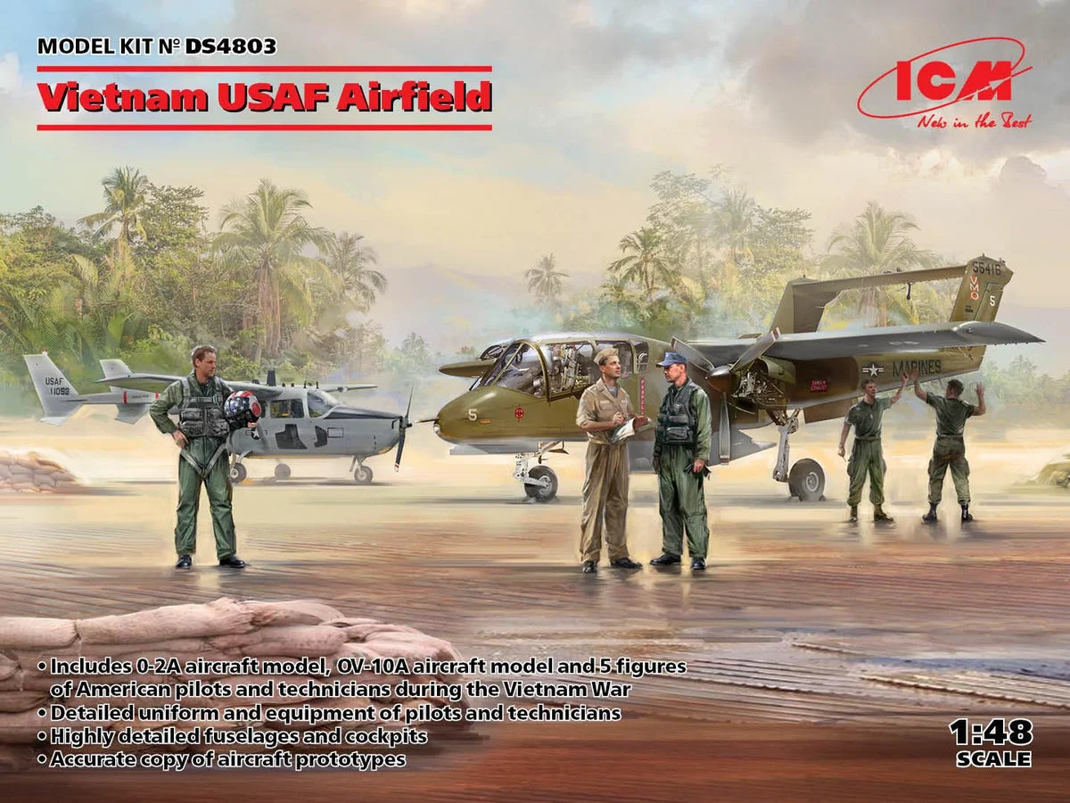 1/48 ICM Vietnam USAF Airfield DS4803