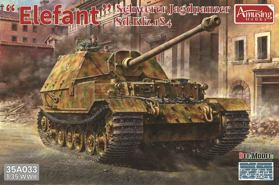 1/35 Amusing Hobby "Elefant" Schwerer Jagdpanzer Sd.Kfz.184 (Full Interior) 35A033