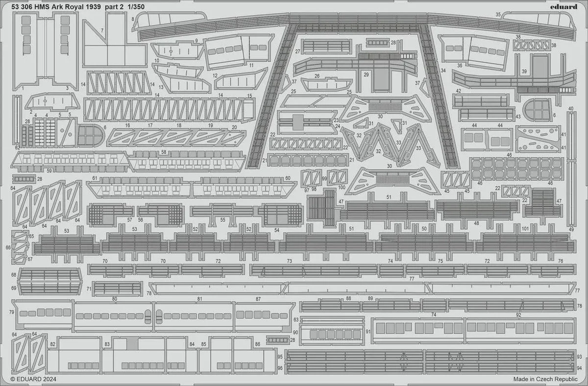 1/350 Eduard HMS Ark Royal 1939 part 2 for I LOVE KIT 53306