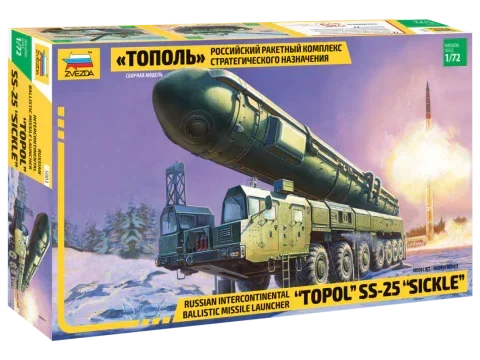 1/72 Zvezda Russian Intercontinental Ballistic Missile Launcher "Topol" SS-25 "Sickler" 5003