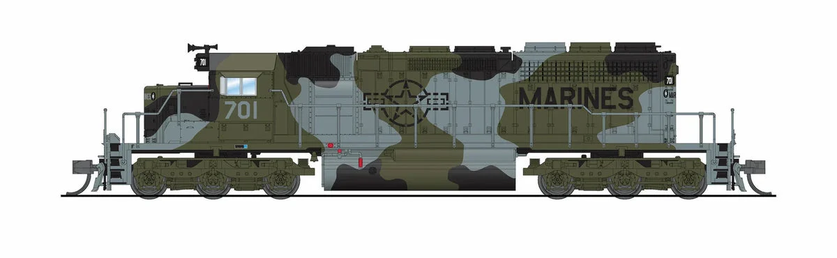 N Broadway Ltd EMD SD40-2 USMC Fantasy Scheme Paragon4 Sound/DC/DCC 9475