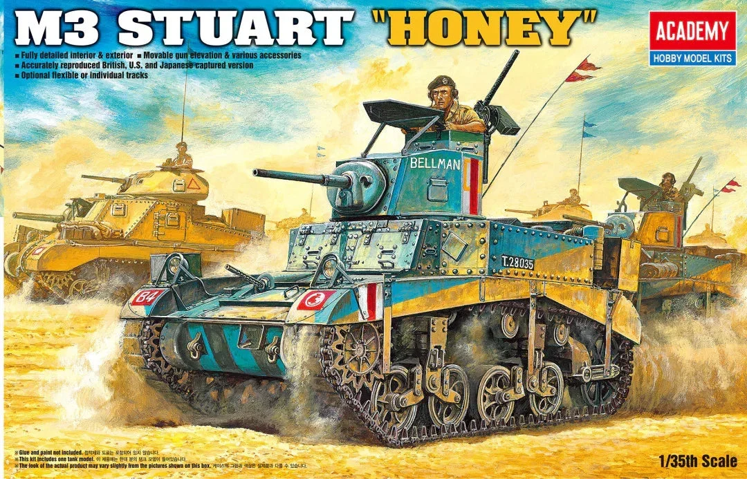1/35 Academy British M3 Stuart Honey 13270 - Academy Models