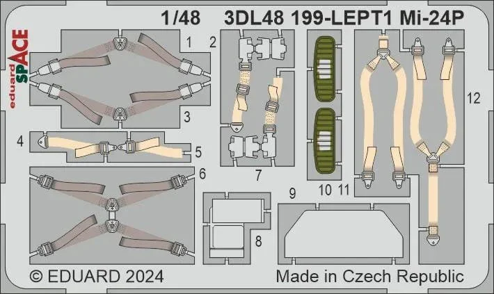 1/48 Eduard Mi-24P for TRUMPETER 3DL48199