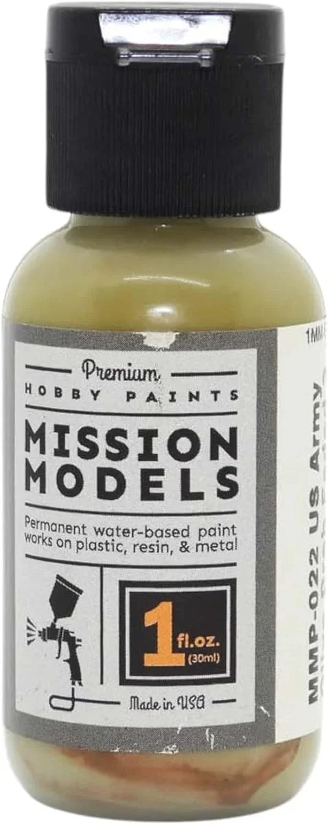 Mission Models US Army Olive Drab Faded 3 (1 oz.) MMP022 - Mission Model Paint