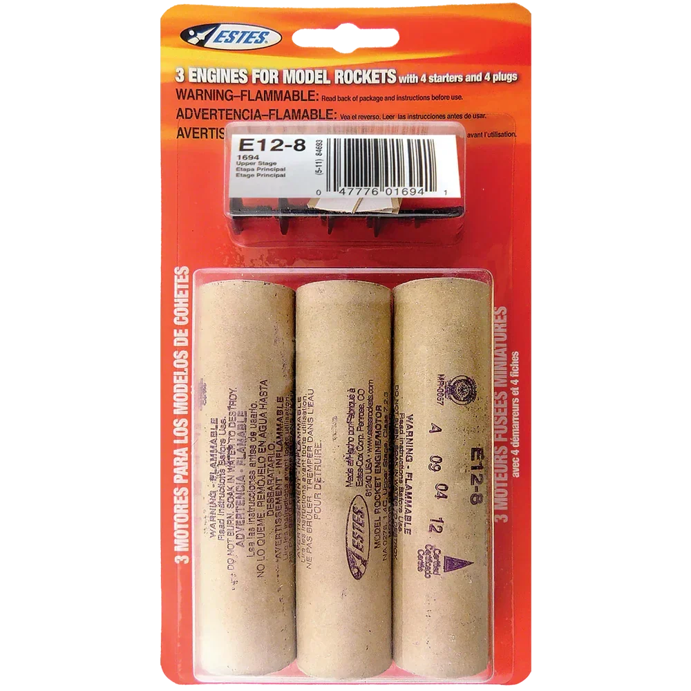 Estes Rockets E12-8 Engines 1694