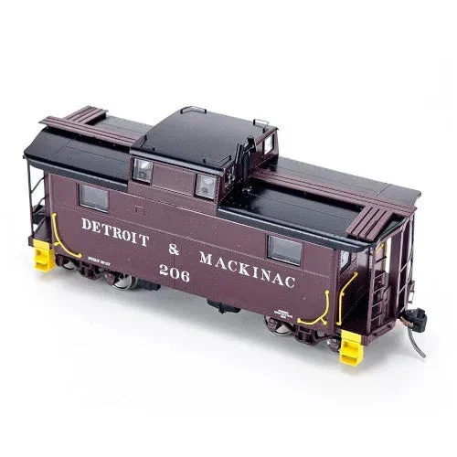 HO Bowser N5 Caboose Detroit & Mackinac Maroon Road #208 - 43354