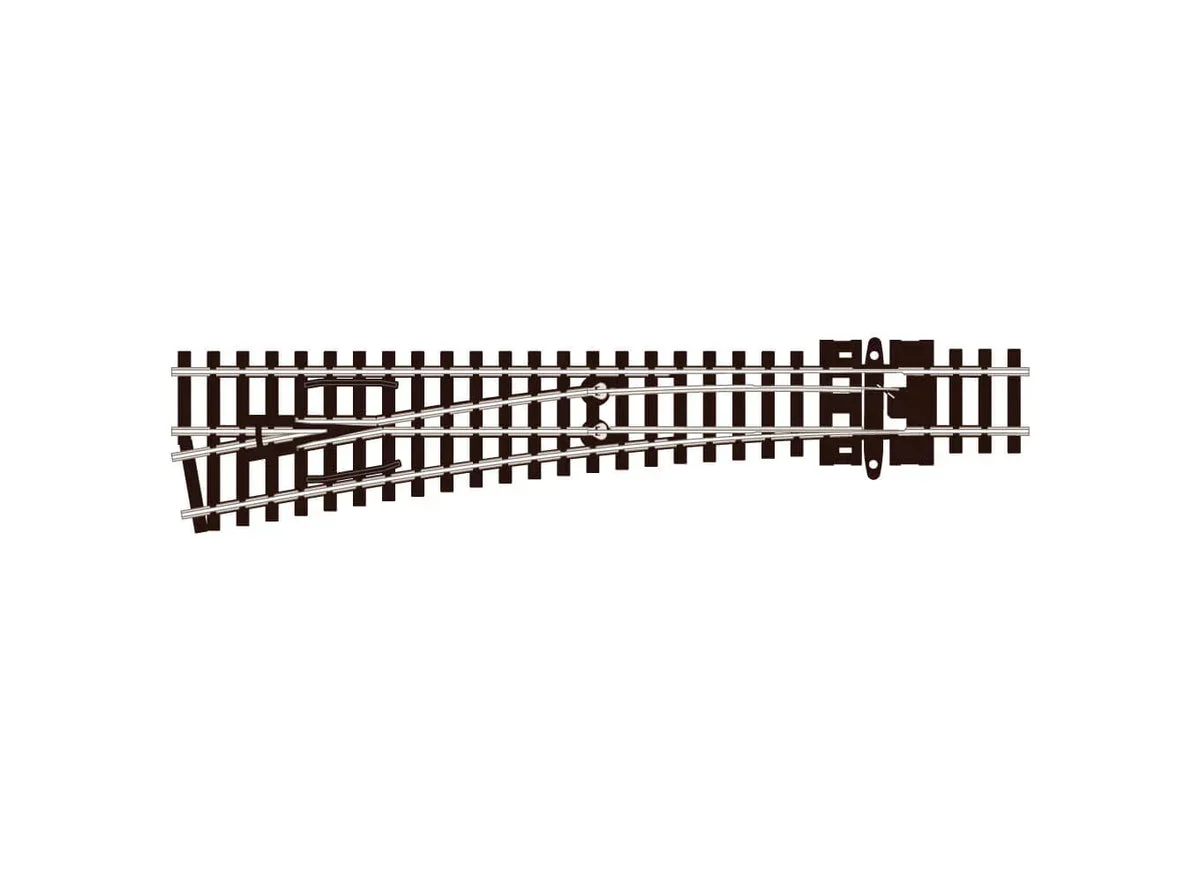 N Scale Peco SL-U396F Unifrog Turnout Medium Radius Left Hand 6351