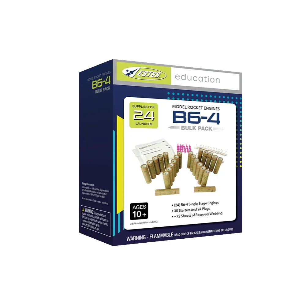 Estes Rockets B6-4 Engine Bulk Pack 1783